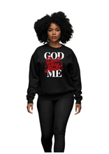 Load image into Gallery viewer, GOD DON'T PLAY ABOUT ME SWEATSHIRT