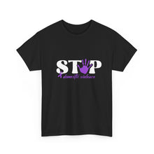 Load image into Gallery viewer, Domestic Violence Awareness Tee, Unisex Cotton T-Shirt for Causes, Advocacy Shirt, Violence Prevention Awareness