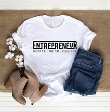 Load image into Gallery viewer, ENTREPRENEUR HUSTLE GRIND EXECUTE T-SHIRT