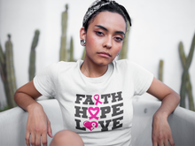 Load image into Gallery viewer, FAITH HOPE LOVE T-SHIRT