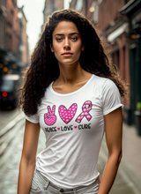 Load image into Gallery viewer, PEACE LOVE CURE T-SHIRT