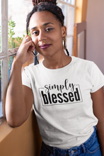 Load image into Gallery viewer, SIMPLY BLESSED T-SHIRT