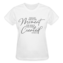 Load image into Gallery viewer, PERHAPS THIS IS THE MOMENT T-SHIRT - white