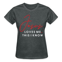 Load image into Gallery viewer, JESUS LOVES ME T-SHIRT - deep heather