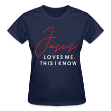 Load image into Gallery viewer, JESUS LOVES ME T-SHIRT - navy