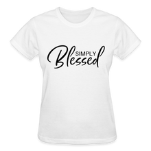 Load image into Gallery viewer, SIMPLY BLESSED T-SHIRT - white
