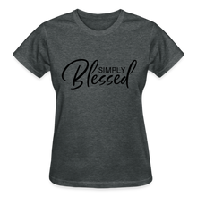 Load image into Gallery viewer, SIMPLY BLESSED T-SHIRT - deep heather