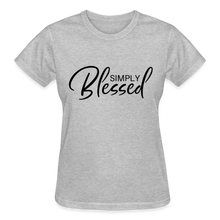 Load image into Gallery viewer, SIMPLY BLESSED T-SHIRT - heather gray