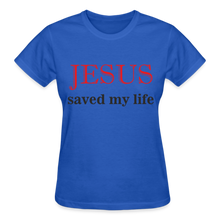 Load image into Gallery viewer, JESUS SAVED MY LIFE - royal blue