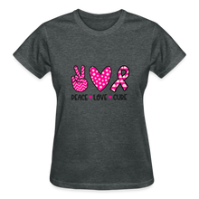 Load image into Gallery viewer, PEACE LOVE CURE - deep heather