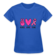 Load image into Gallery viewer, PEACE LOVE CURE - royal blue
