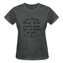 Load image into Gallery viewer, WAYMAKER MIRACLE WORKER T-SHIRT - deep heather