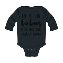 Load image into Gallery viewer, Infant Long Sleeve Bodysuit Expecting Mom Gift, Baby Onesies, Trending Now, Baby Shower Favors, Funny Baby Clothes