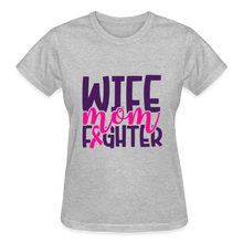 Load image into Gallery viewer, WIFE MOM FIGHTER - heather gray