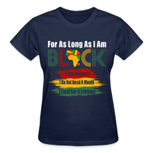 Load image into Gallery viewer, FOR AS LONG AS I AM BLACK - navy