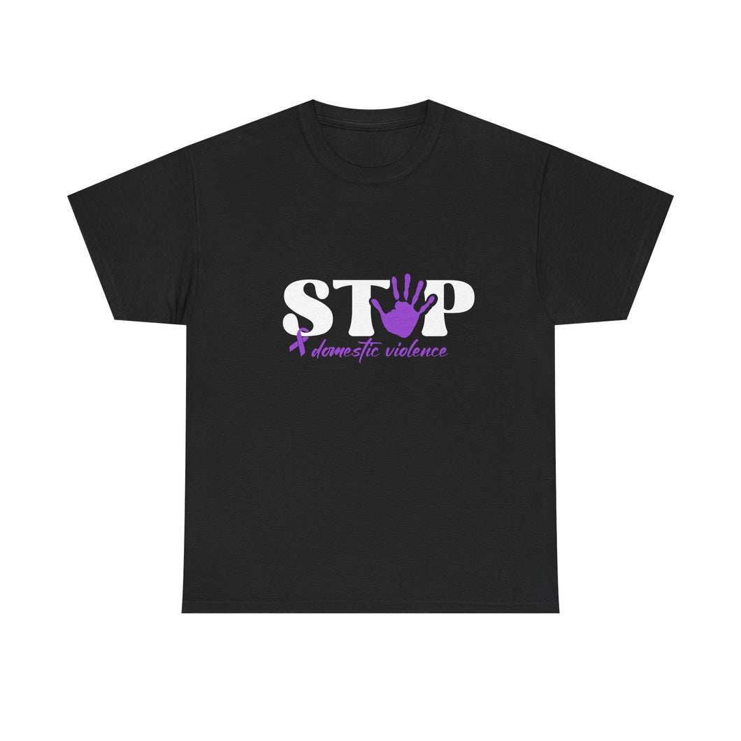 Domestic Violence Awareness Tee, Unisex Cotton T-Shirt for Causes, Advocacy Shirt, Violence Prevention Awareness