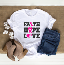 Load image into Gallery viewer, FAITH HOPE LOVE T-SHIRT
