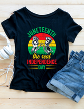 Load image into Gallery viewer, JUNETEENTH THE REAL INDEPENDENCE DAY
