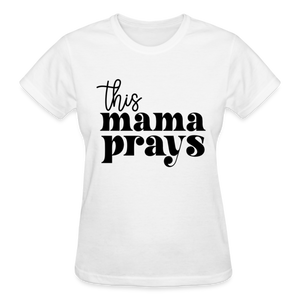 THIS MAMA PRAYS BLK - white