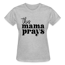 Load image into Gallery viewer, THIS MAMA PRAYS BLK - heather gray
