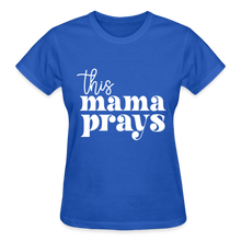 Load image into Gallery viewer, THIS MAMA PRAYS WHITE - royal blue
