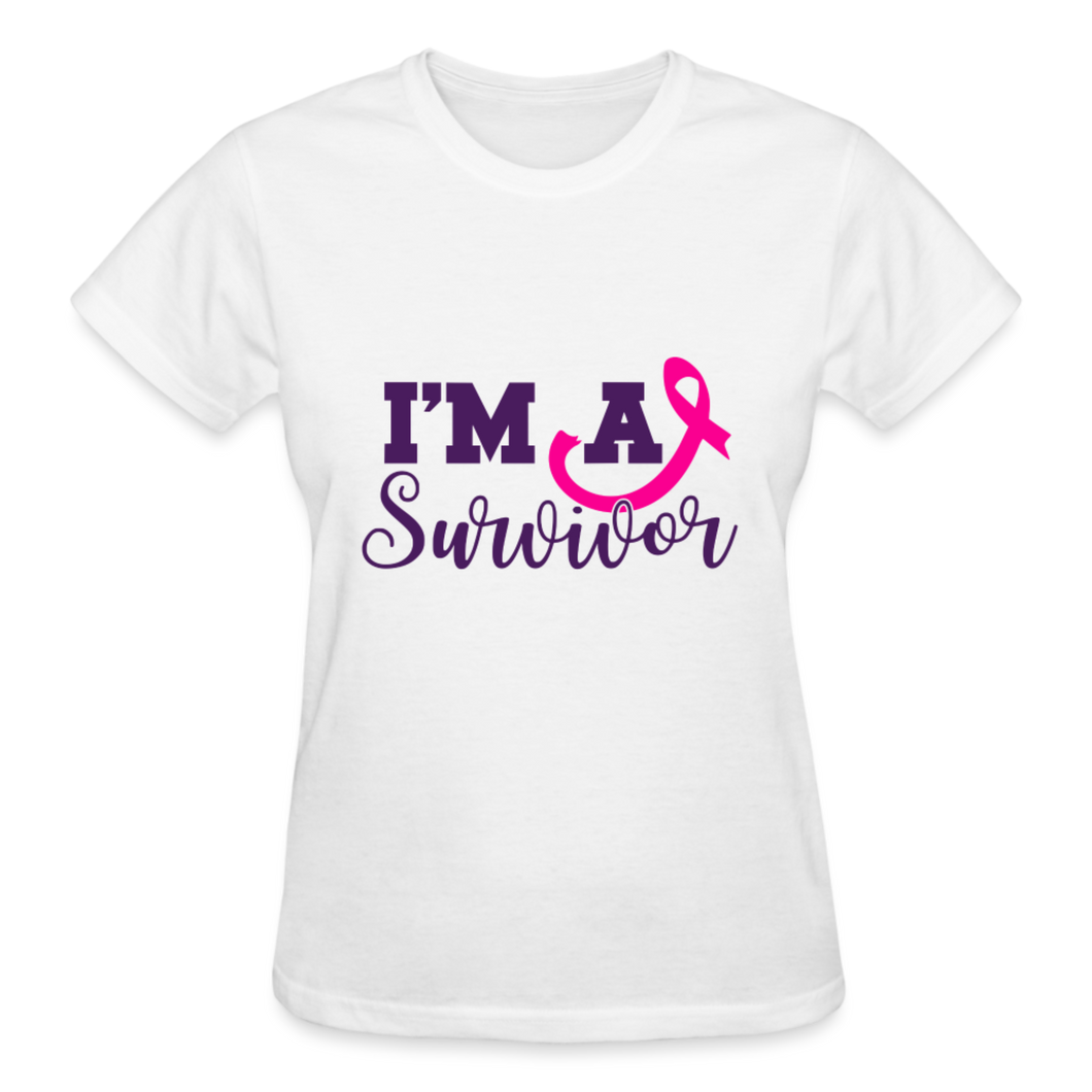 I AM A SURVIVOR - white