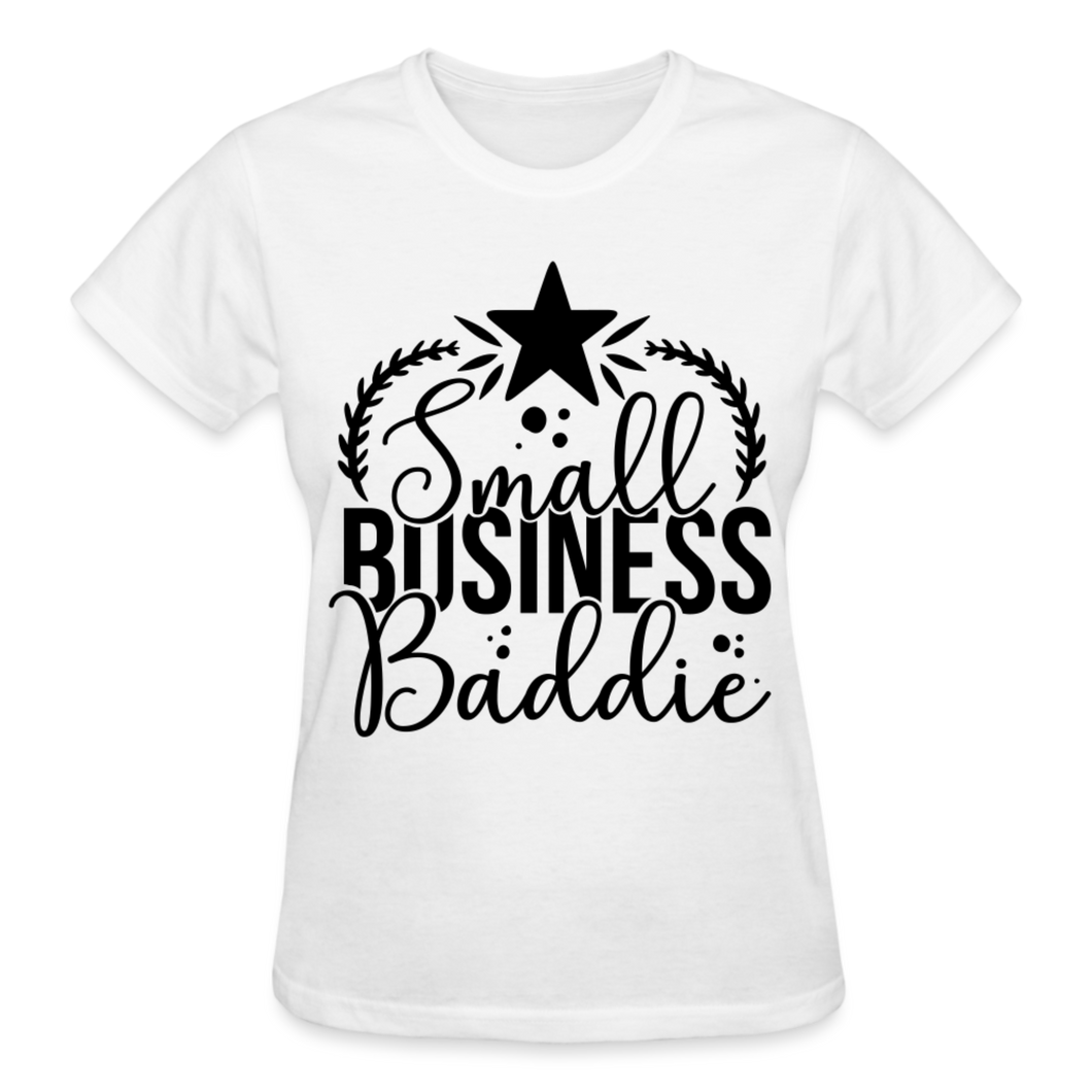 SMALL BUSINESS BADDIE - white