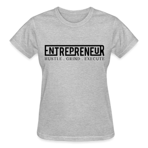 ENTREPRENEUR HUSTLE GRIND EXECUTE - heather gray