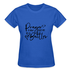 PRAYER IS HOW I FIGHT MY BATTLES - royal blue