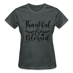 THANKFUL & BLESSED - deep heather