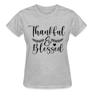 THANKFUL & BLESSED - heather gray