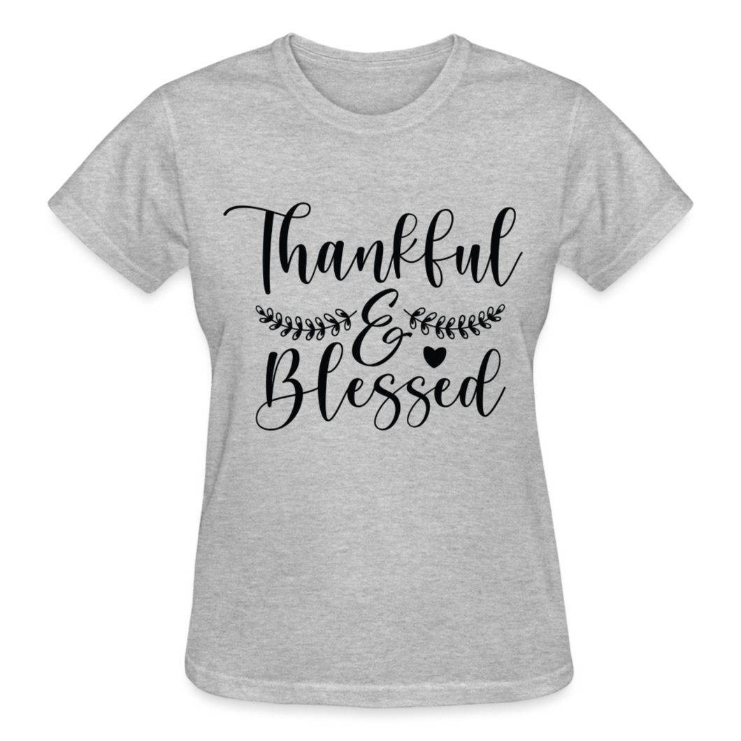 THANKFUL & BLESSED - heather gray