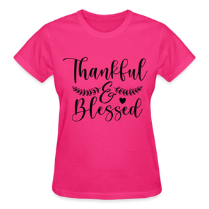 THANKFUL & BLESSED - fuchsia
