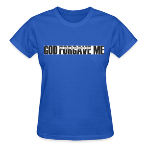 GOD FORGAVE ME - royal blue
