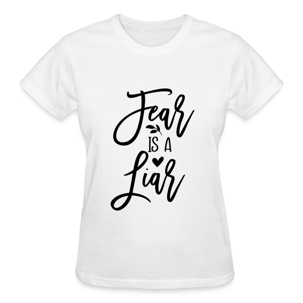 FAITH IS A LIAR T-SHIRT - white