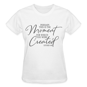 PERHAPS THIS IS THE MOMENT T-SHIRT - white