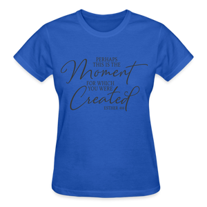 PERHAPS THIS IS THE MOMENT T-SHIRT - royal blue