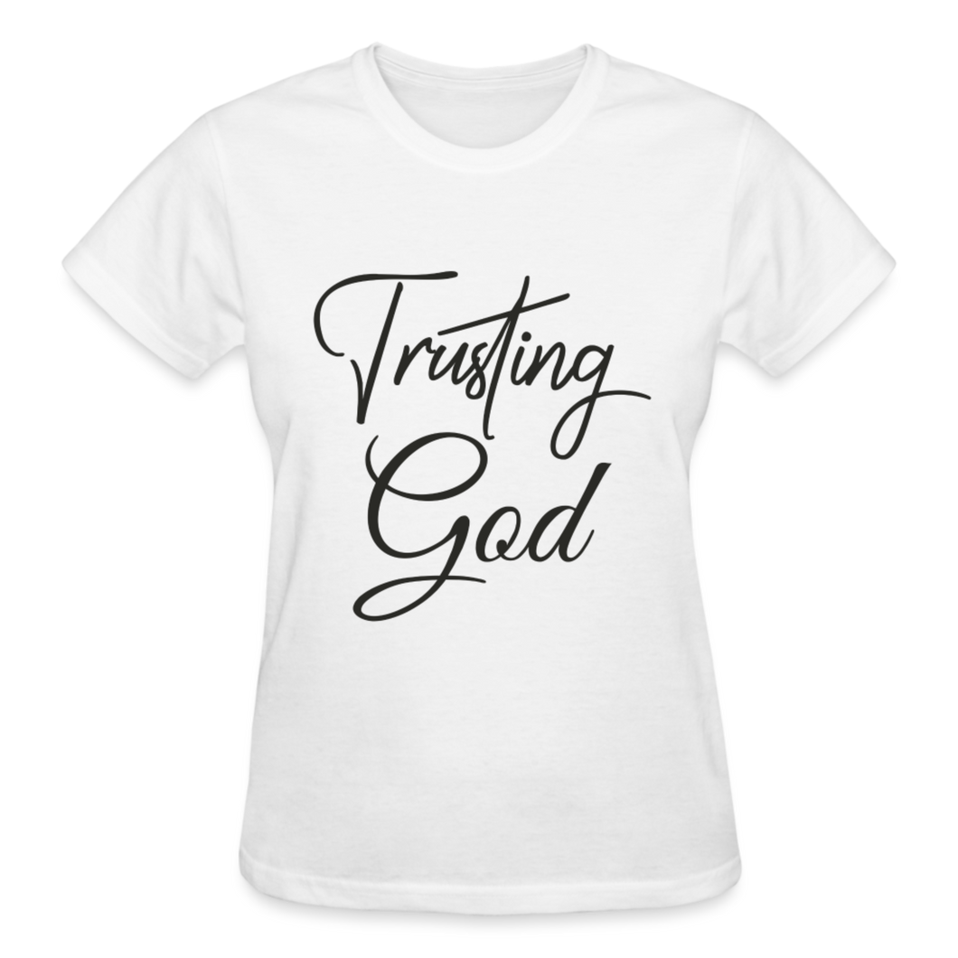 TRUSTING GOD - white