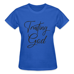 TRUSTING GOD - royal blue