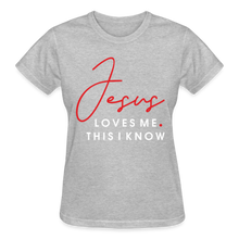 Load image into Gallery viewer, JESUS LOVES ME T-SHIRT - heather gray
