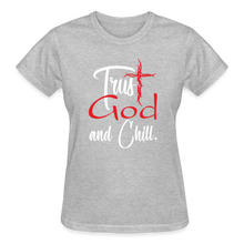 Load image into Gallery viewer, TRUST GOD AND CHILL T-SHIRT - heather gray
