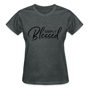 SIMPLY BLESSED T-SHIRT - deep heather