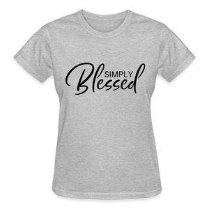 SIMPLY BLESSED T-SHIRT - heather gray