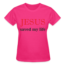 Load image into Gallery viewer, JESUS SAVED MY LIFE - fuchsia
