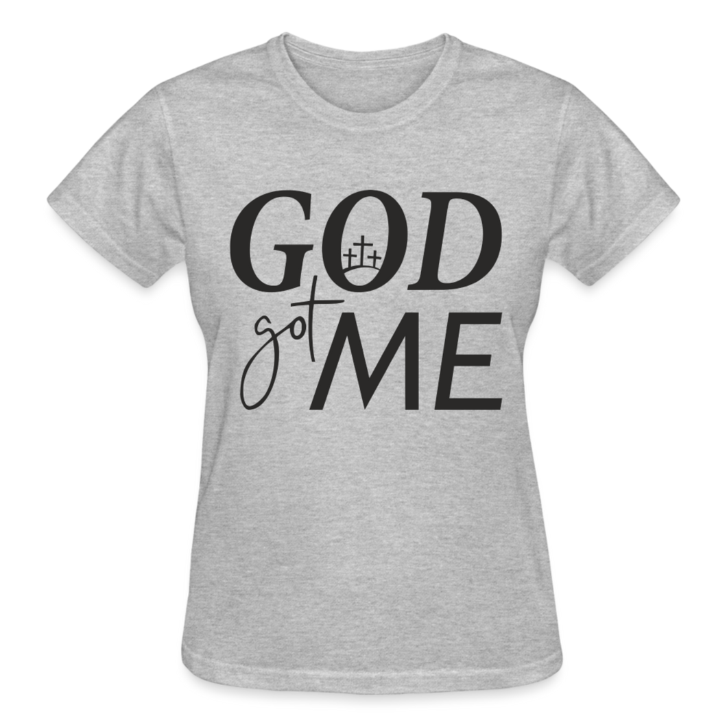 GOD GOT ME - heather gray