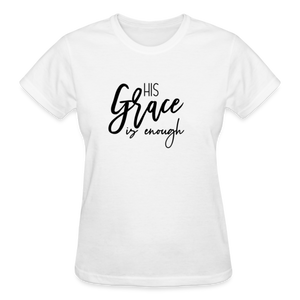 HIS GRACE IS ENOUGH T-SHIRT - white