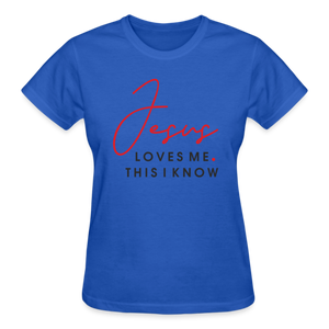 JESUS LOVES ME - royal blue