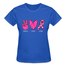 Load image into Gallery viewer, PEACE LOVE CURE - royal blue
