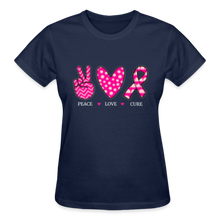 Load image into Gallery viewer, PEACE LOVE CURE - navy
