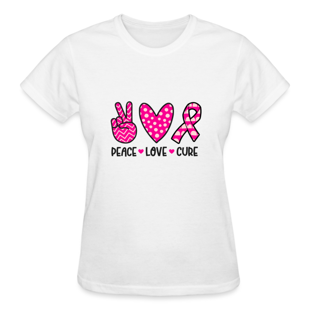 PEACE LOVE CURE - white
